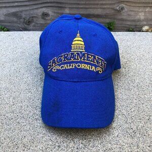 Vintage SACRAMENTO CALIFORNIA Baseball Hat Unisex SNCO Blue Adjustable C…​​